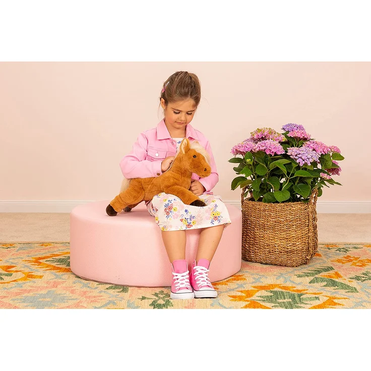 Teddy Hermann Pferd liegend 48 cm – Bild 4