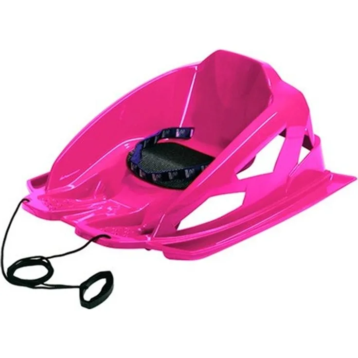 AlpenGaudi 'Bambino' Kunststoffrodel, pink, 68 x 55 x 29 cm, inkl. Zugleine