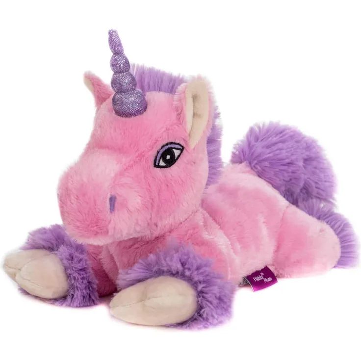 Habibi PREMIUM - EINHORN rosa - lila Glitzerhorn,Wärmekissen herausnehmbar