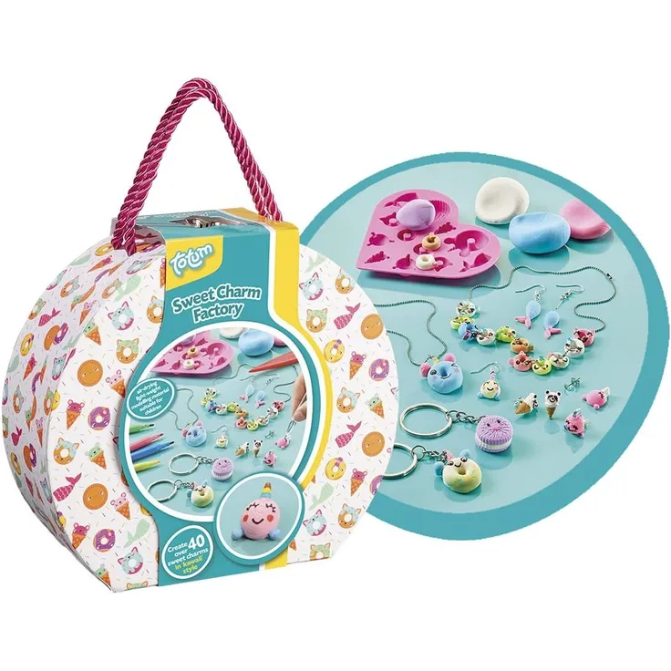 bastelkasten Schmuck Mädchen 21,5 cm 60-teilig