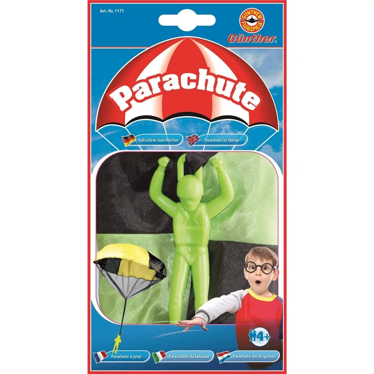 Paul Günther - Parachute Wurfspiel, 46 cm, 1 Stück, farblich sortiert