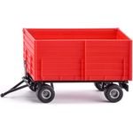SIKU 2898, Zwei-Achs-Anhänger, 1:32, Metall/Kunststoff, Rot, Kippbare Mulde