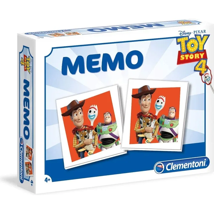 Clementoni 18050 Memo Kompakt-Toy Story 4, Mehrfarben