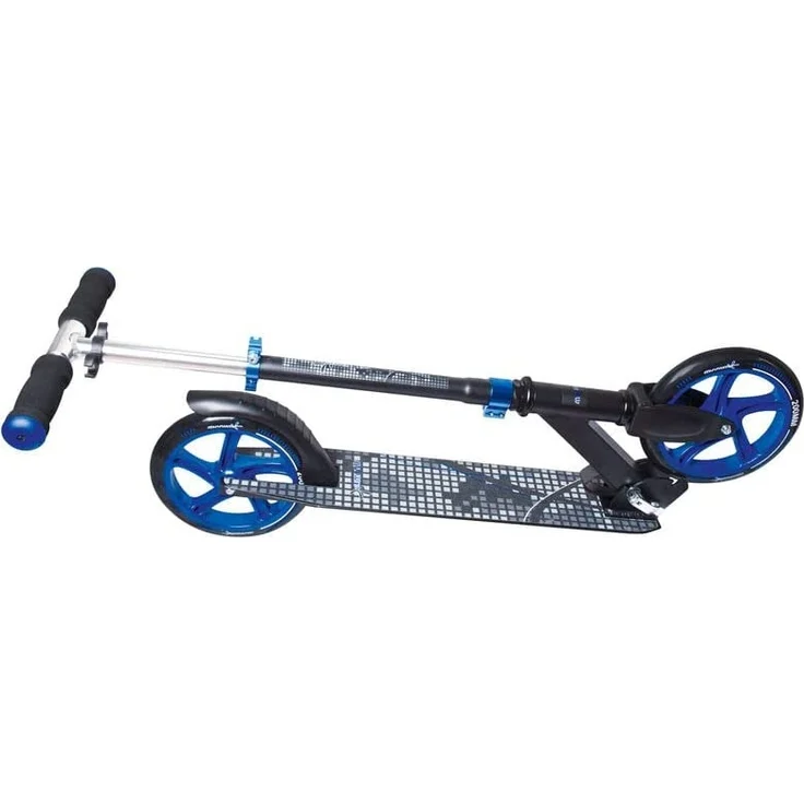 Muuwmi Unisex Jugend Aluminium Scooter 200 mm, schwarz/blau, One Size – Bild 3