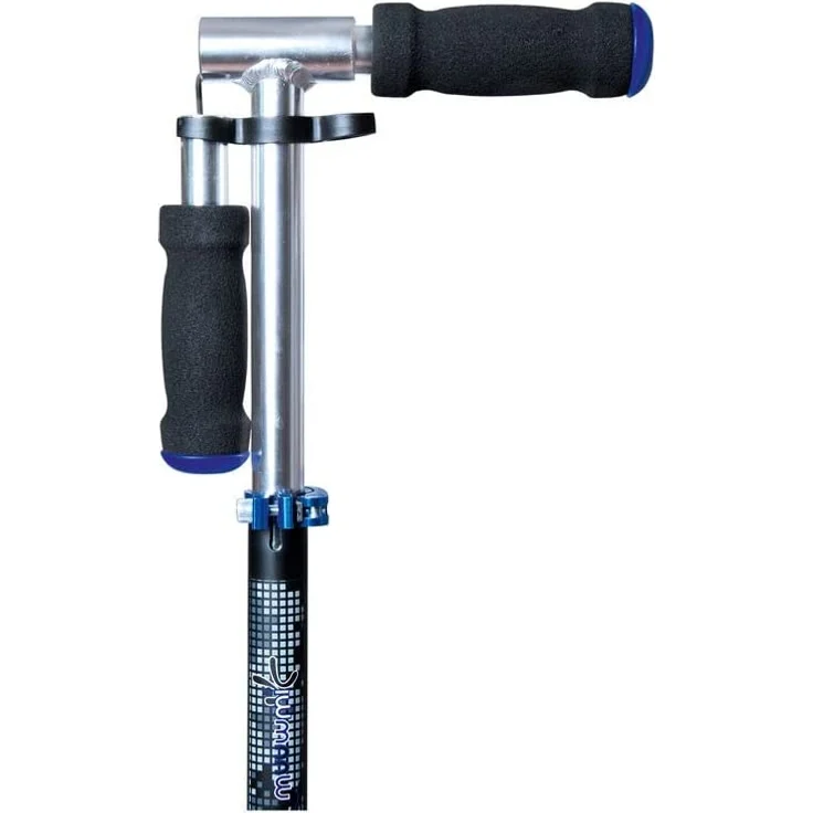 Muuwmi Unisex Jugend Aluminium Scooter 200 mm, schwarz/blau, One Size – Bild 4