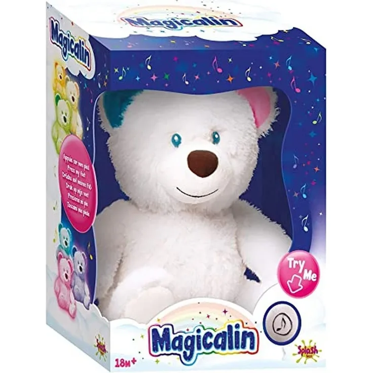 Splash Toys 30941 Magicalin Einschlafbär, Weiß