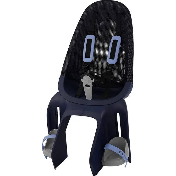 Qibbel Kinderfahrradsitz Blau/Schwarz