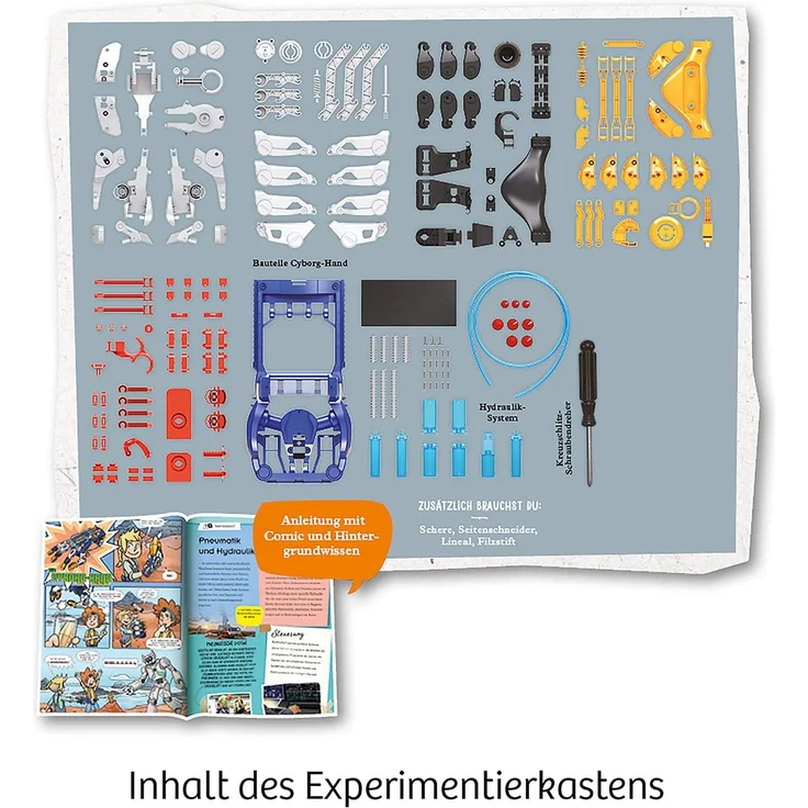 KOSMOS 'Cyborg-Hand' Experimentierkasten, ab 10 Jahren, präzise steuerbare Roboter-Hand – Bild 7