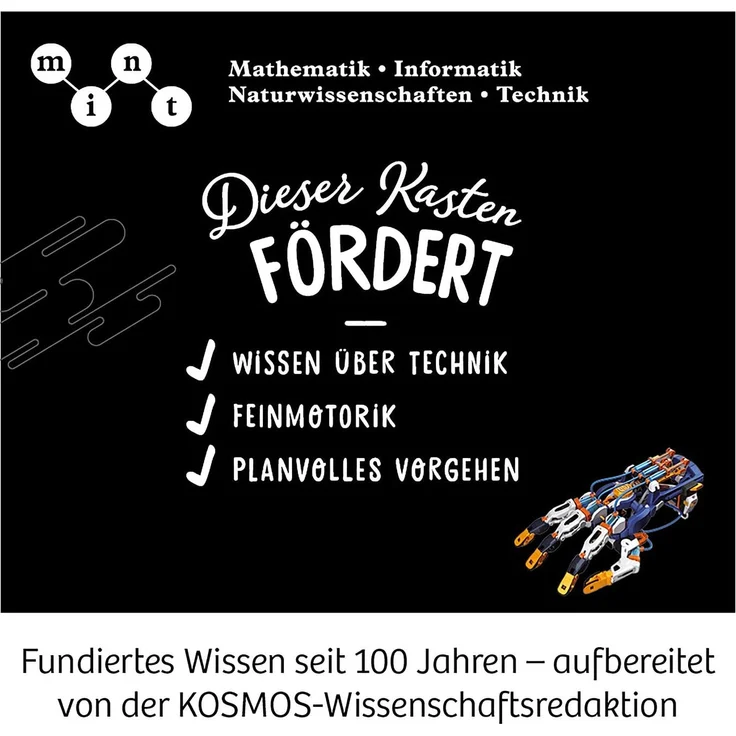 KOSMOS 'Cyborg-Hand' Experimentierkasten, ab 10 Jahren, präzise steuerbare Roboter-Hand – Bild 6