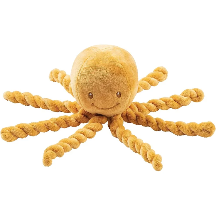Nattou 877534 Kuscheltier Oktopus, Für Neugeborene und Frühchen, 23 cm, Lapidou, Ocker – Bild 1