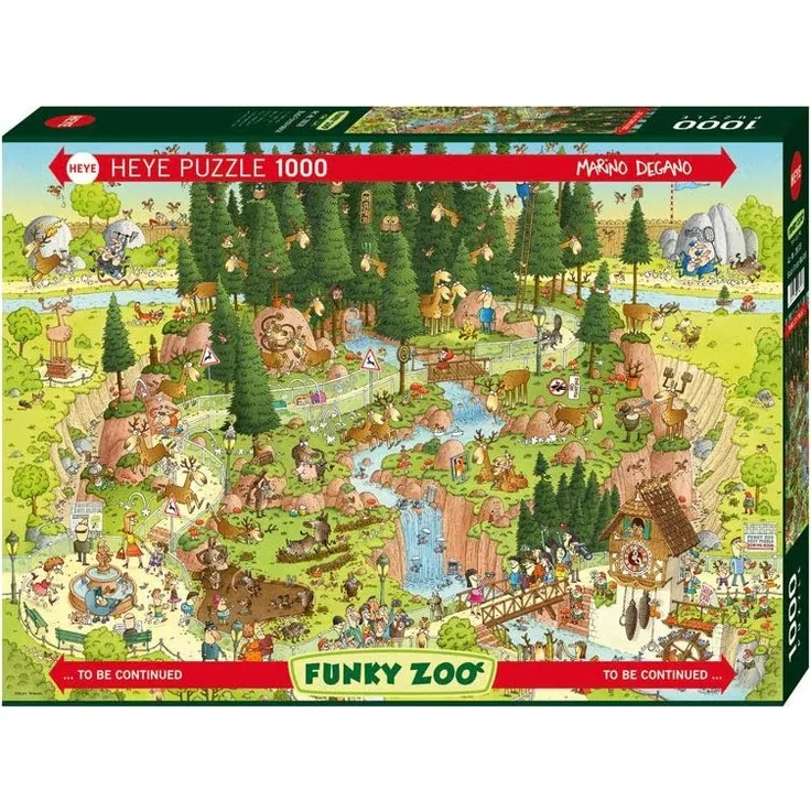 Heye Puzzle Black Forest Habitat, Funky Zoo, Degano Puzzle