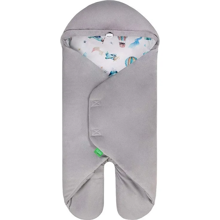 LULANDO Velours-Einschlagdecke für Babyschale 90x80 cm - Buli Roses