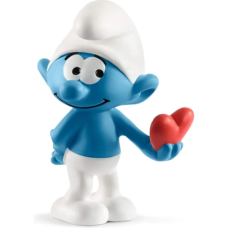 SCHLEICH 20817 - Schlumpf mit Herz, The Smurfs?, Mehrfarbig