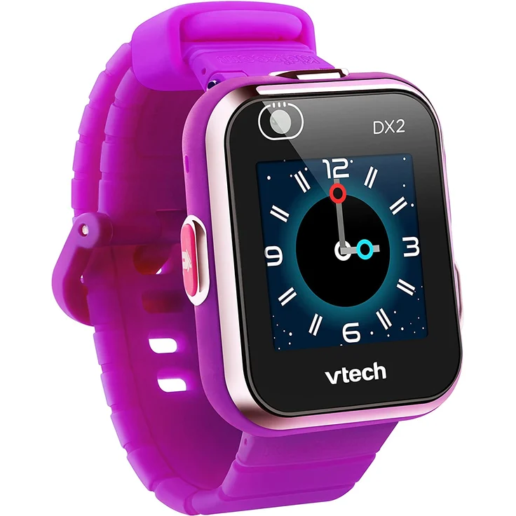 VTech 'Kidizoom Smart Watch DX2', ab 5 Jahren, LCD Farb-Touchdisplay (1,41", 128 x 128 Pixel), inkl. vielen lustigen Uhrmotiven zum Wechseln und aufregenden Bewegungsspielen, lila – Bild 1