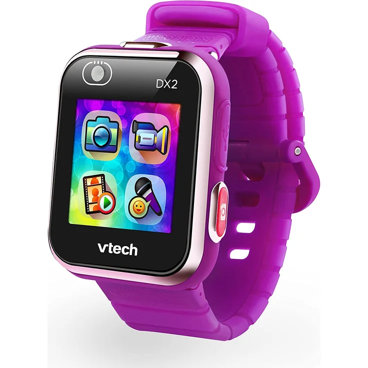 VTech 'Kidizoom Smart Watch DX2', ab 5 Jahren, LCD Farb-Touchdisplay (1,41", 128 x 128 Pixel), inkl. vielen lustigen Uhrmotiven zum Wechseln und aufregenden Bewegungsspielen, lila – Bild 2