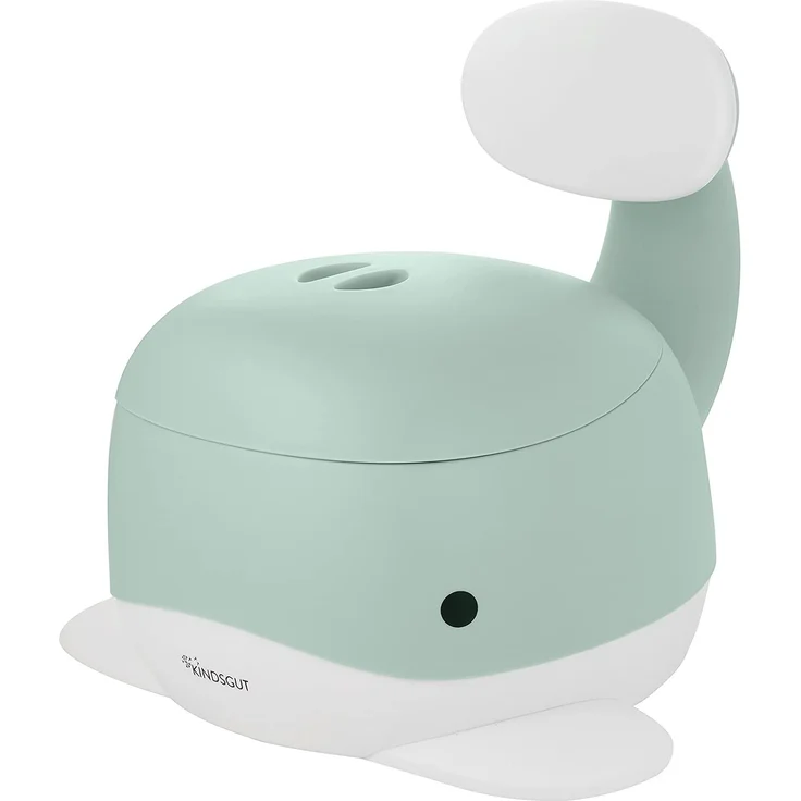 Kindsgut Kinder-Töpfchen, Babytopf WC/Klo, kinderfreundliches Wal-Design und dezente Farben, Toiletten-Training, Aquamarin – Bild 1