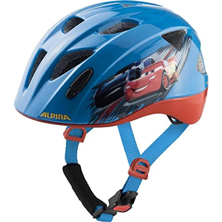 Alpina Kids Ximo Disney Cars, Größe 45 - 49 cm - Fahrradhelm, Farbe Blau – Bild 1