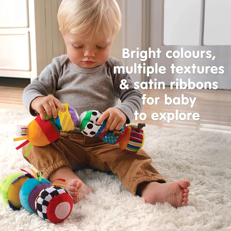 Lamaze 'Softes Raupenpuzzle' Babyspielzeug zur Förderung der motorischen Fähigkeiten – Buntes Lernspielzeug aus mehreren Elementen zum Heranführen an Farben – Ab 6 Monate – Bild 5
