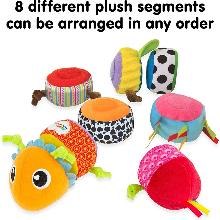 Lamaze 'Softes Raupenpuzzle' Babyspielzeug zur Förderung der motorischen Fähigkeiten – Buntes Lernspielzeug aus mehreren Elementen zum Heranführen an Farben – Ab 6 Monate – Bild 3