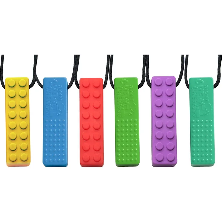 Tilcare Chew Chew Sensory Kauen Halskette - Am besten für Kinder oder Erwachsene, die gerne beißen oder Autismus haben - Langlebiges und starkes Silikon-Kauspielzeug - Kaukette für Jungen und Mädchen