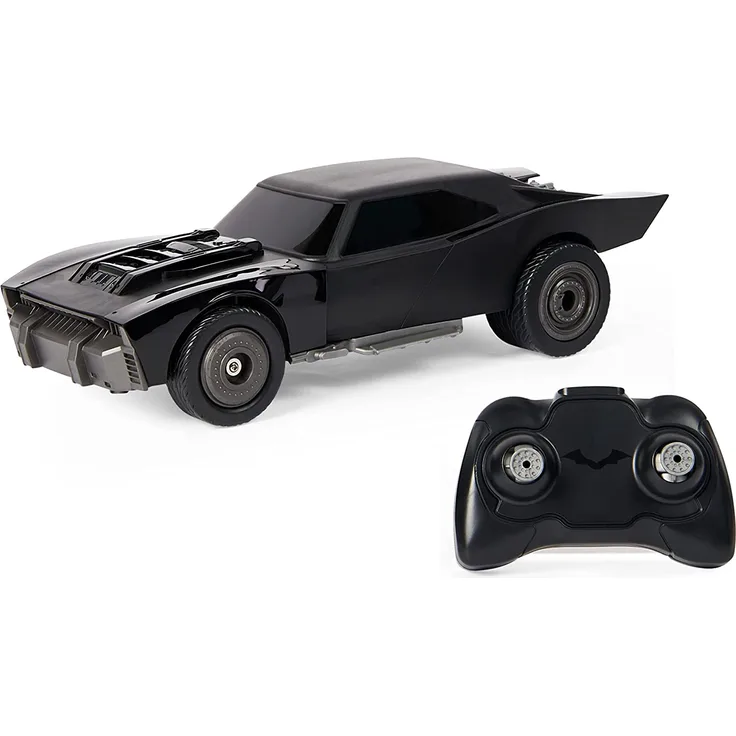 DC Comics The Batman Batmobile ferngesteuertes Auto im offiziellem Aussehen wie im Batman-Kinofilm Kinderspielzeug für Jungen und Mädchen Auto 1:20 4 Jahr(e)
