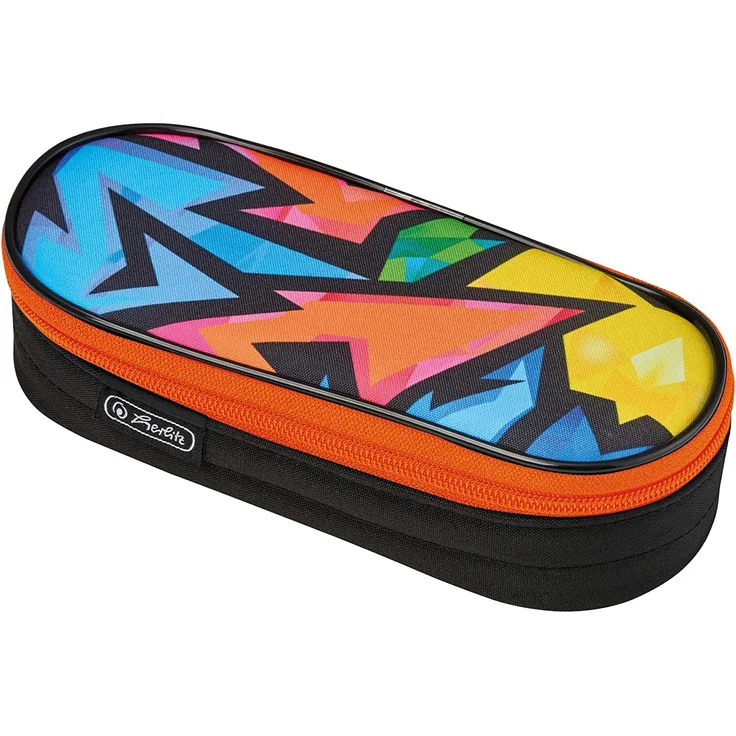 Herlitz Schüleretui Faulenzer Etui Neon Art