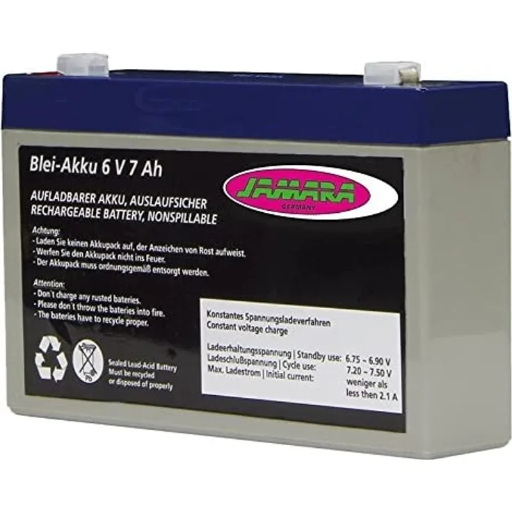 Jamara 404620 - Akku Rideon 6V7Ah Blei