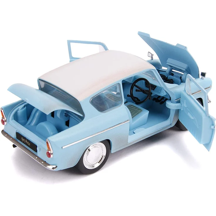Dickie Toys Harry Potter 1959 Ford Anglia, fliegendes Auto Harry Potter inkl. Harry Figur, Die-Cast-Fahrzeug, Harry Potter Spielzeugauto Kinder, Freilauf, inkl. Harry Figur – Bild 7