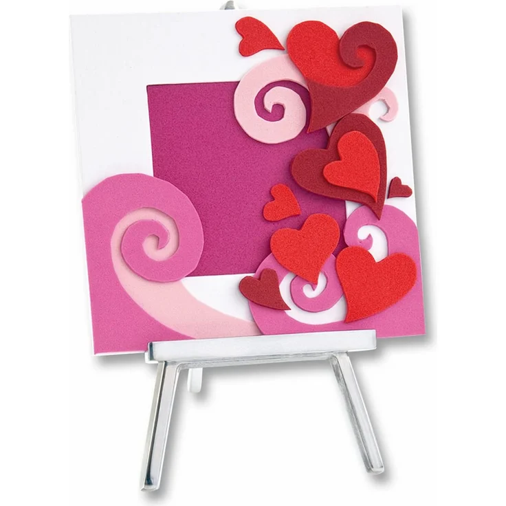 folia 231092 - Moosgummi Ton-In-Ton Rot Sortierung, 2 mm, ca. 20 x 29 cm, 10 Bögen - ideal für vielseitige Bastelarbeiten – Bild 2