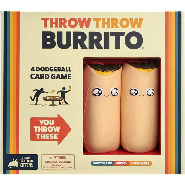 Exploding Kittens 1TTBOE Throw Burrito by Exploding Kittens - A Dodgeball Card Game - Family-Friendly Party Games - Card Games for Adults, Teens & Kids - Englische Version - Preisvergleich – Bild 1