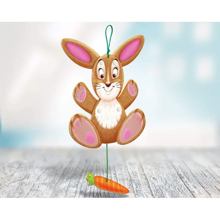 Selecta 60009 Hase Hanna, Holzhampelmann, Hampelfigur, 27 cm, bunt