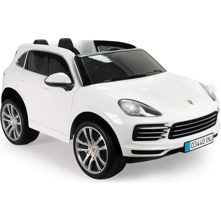Injusa batterie-Fahrzeug Porsche Cayenne SJunior 12V 134 cm weiß