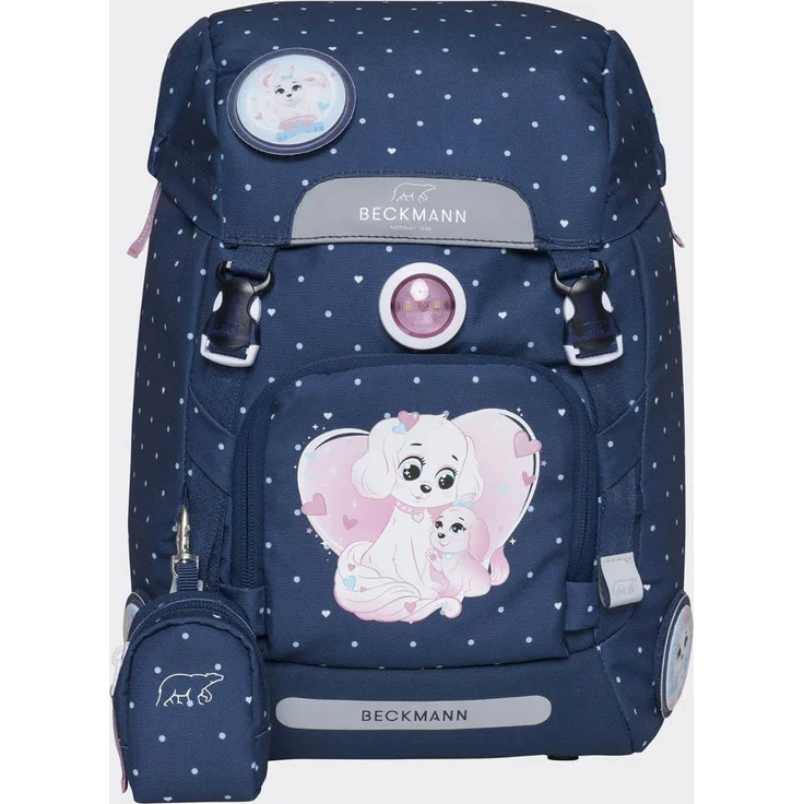 Beckmann Schulrucksack Set 6-teilig Classic Pet Friends blue – Bild 3