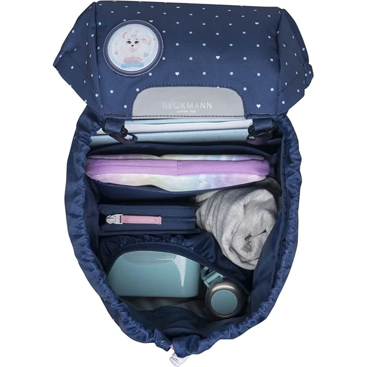 Beckmann Schulrucksack Set 6-teilig Classic Pet Friends blue – Bild 7