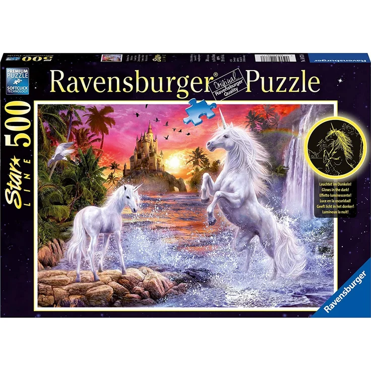 Ravensburger Puzzle 14873 - Einhörner am Fluss - 500 Teile – Bild 1