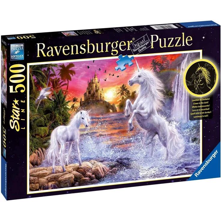 Ravensburger Puzzle 14873 - Einhörner am Fluss - 500 Teile – Bild 2