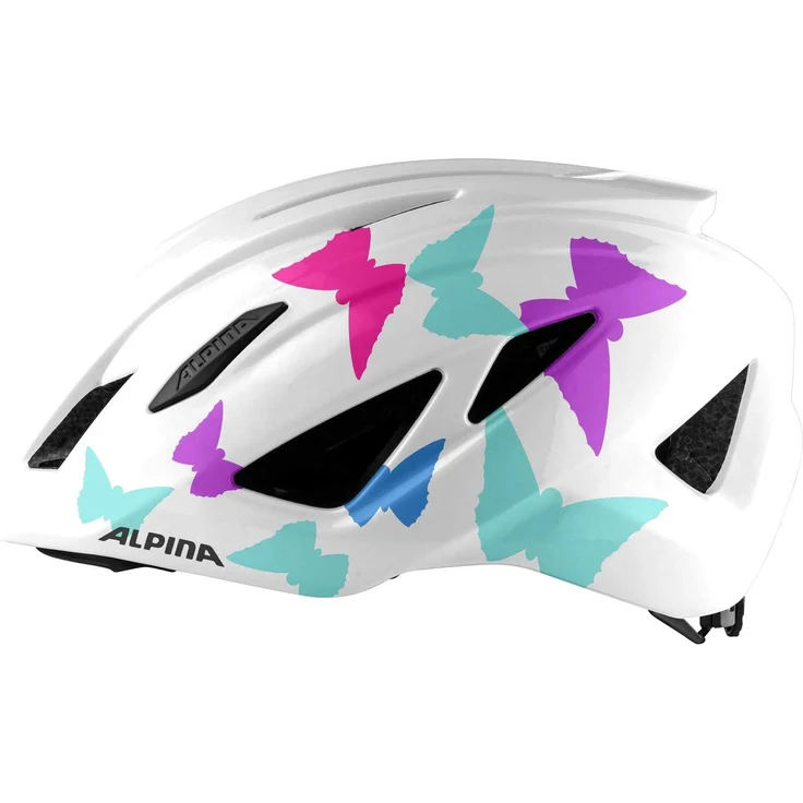 Alpina Helm Pico pearlwhite butterflies gloss Gr. 50-55 cm – Bild 3