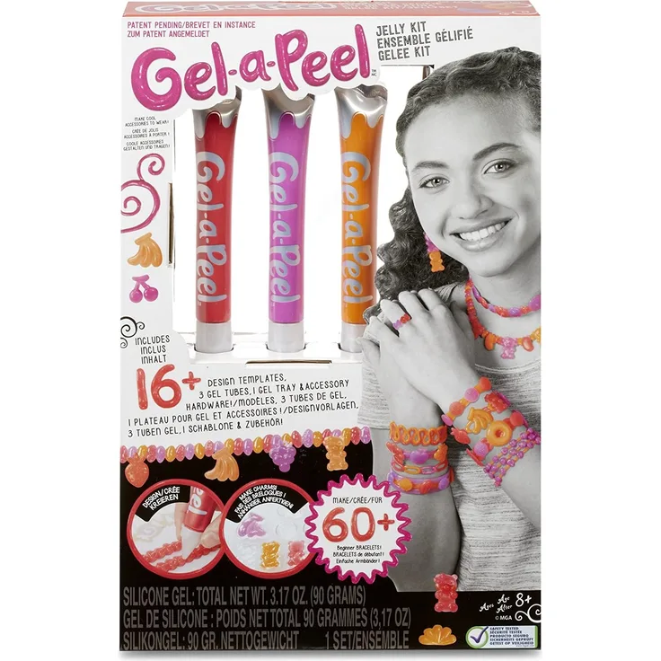 MGA Entertainment 550112E5C Gel-a-Peel Accessory Kit-Jelly, 3er Pack