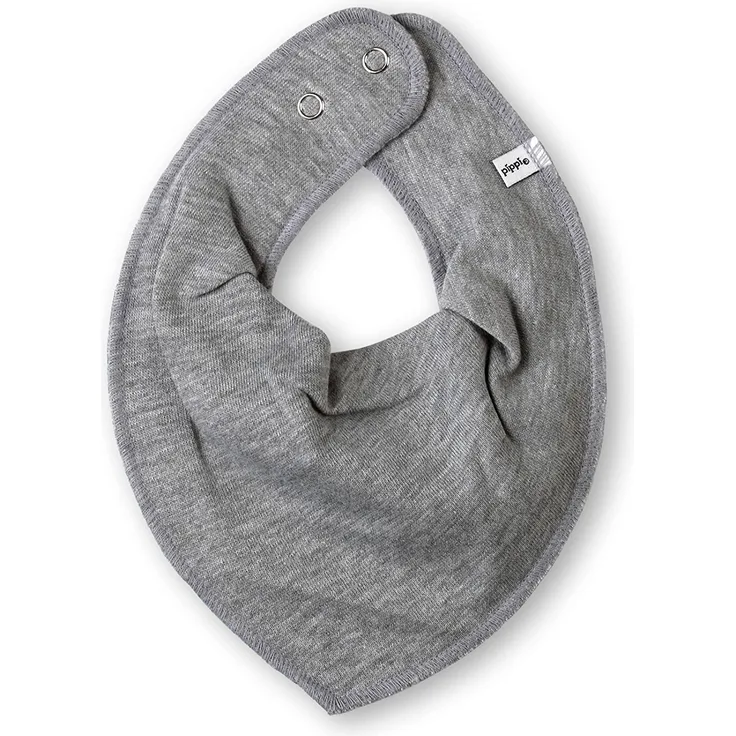 Pippi lätzchen Scarf bib junior baumwolle hellgrau one-size