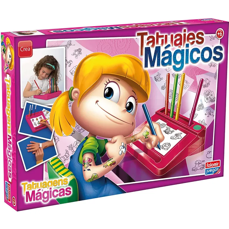 Bastelspiel Tatuajes Magicos Falomir Rosa