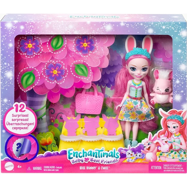 Mattel - Enchantimals Baby Bestie Bree Bunny & Twist Bunny – Bild 2