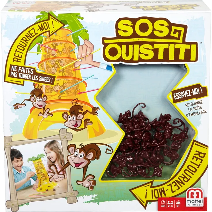 Mattel – 52562 – Gesellschaftsspiel – SOS Ouistiti (französische Version)