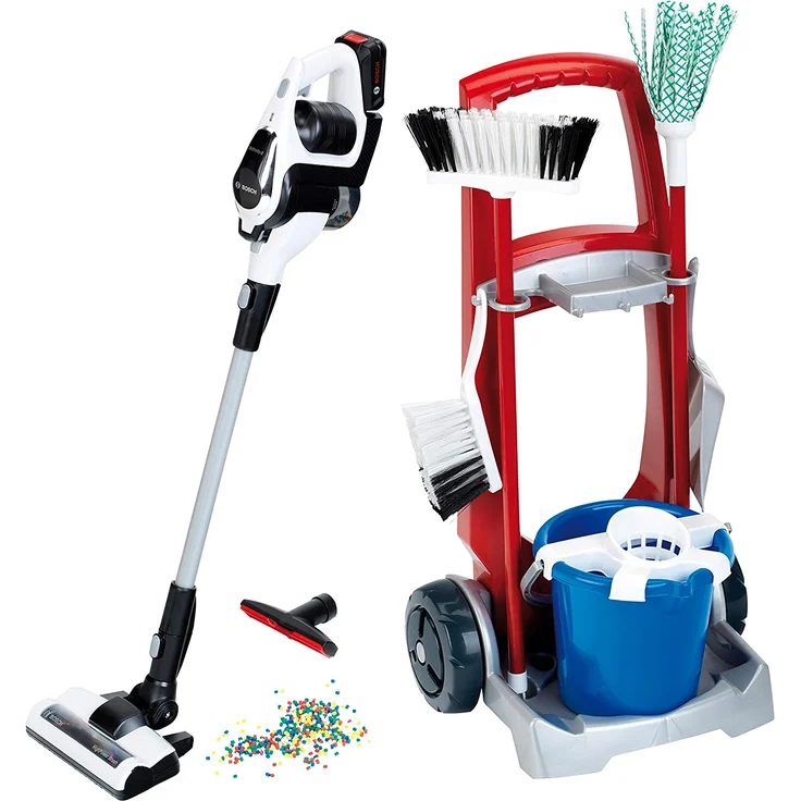 Besenwagen mit Staubsauger Bosch Unlimited Kinderhaushaltsgerät – Bild 1