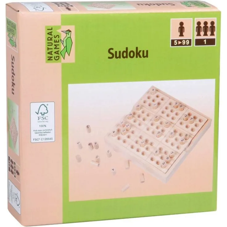 Vedes 'Natural Games' Sudoku 14x14x2,5 cm