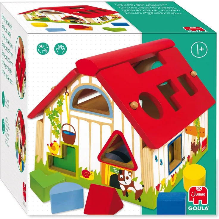 Jumbo Spiele D55220 - Bauernhof Gemoetrische Formen