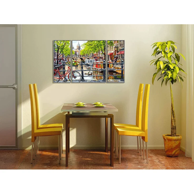 Schipper 609260812 Malen nach Zahlen, Amsterdam - Bilder malen für Erwachsene, inklusive Pinsel und Acrylfarben, Triptychon, 50 x 80 cm – Bild 5