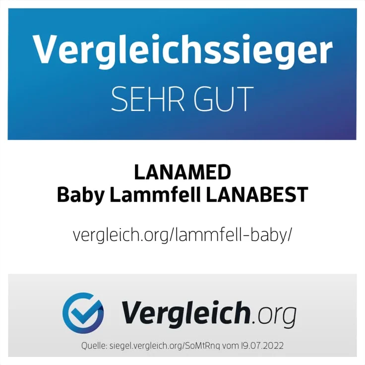 Lammfell fürs Baby, ca. 80 cm. In DEUTSCHLAND hergestellt, FABRIKFRISCH, medizinisch gegerbte Merino-Lammfelle, 30°C waschbar, Öko-Tex. Schadstoffarmes Babyfell in Geschenkqualität. Ca. 80cm – Bild 2