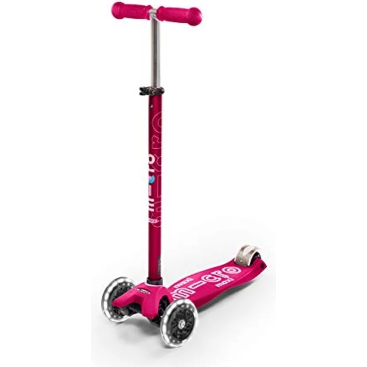 Micro Maxi Deluxe LED Skateboard Hockey und Skating auf Rädern, Unisex, Rosa, Größe nica – Bild 5