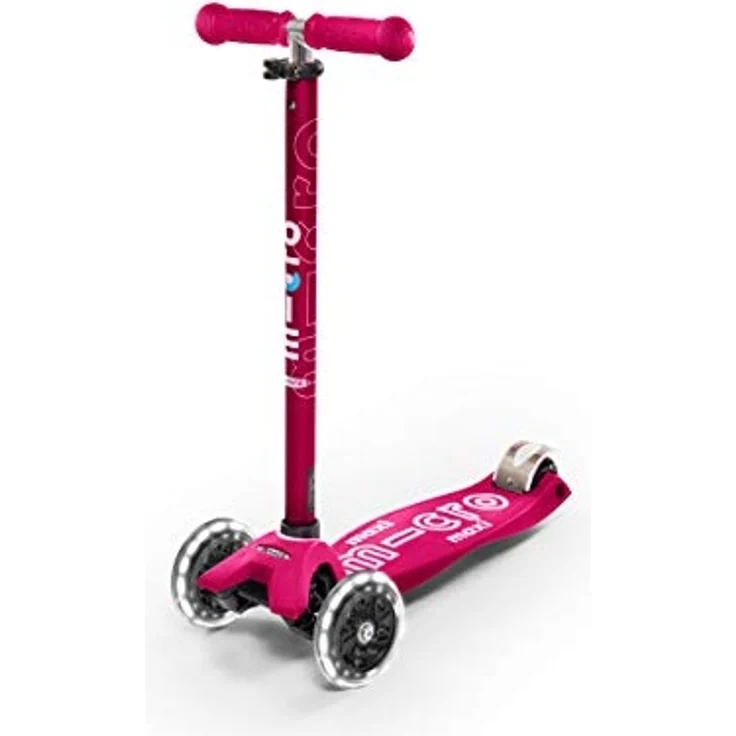 Micro Maxi Deluxe LED Skateboard Hockey und Skating auf Rädern, Unisex, Rosa, Größe nica – Bild 3