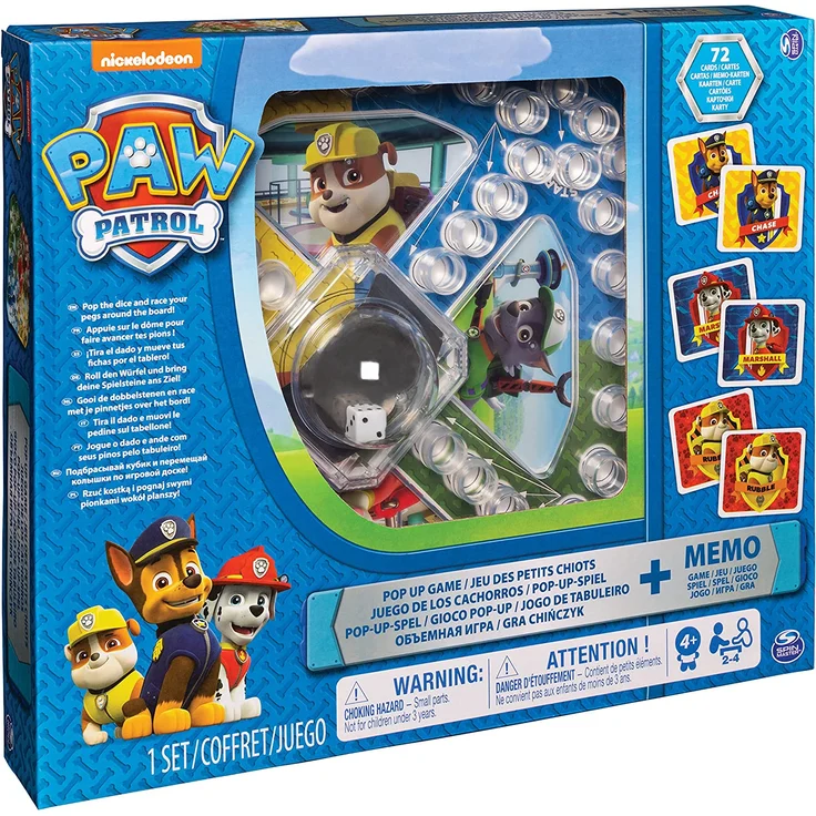 Paw Patrol Pop up Brettspiel und Memo 2-in-1 – Bild 2